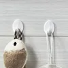 5/10PCS/set Strong Adhesive Hook Non-marking Plastic Bathroom Kitchen Non-perforated Door Cabinet Hook Key Clothes Holder Wall 2