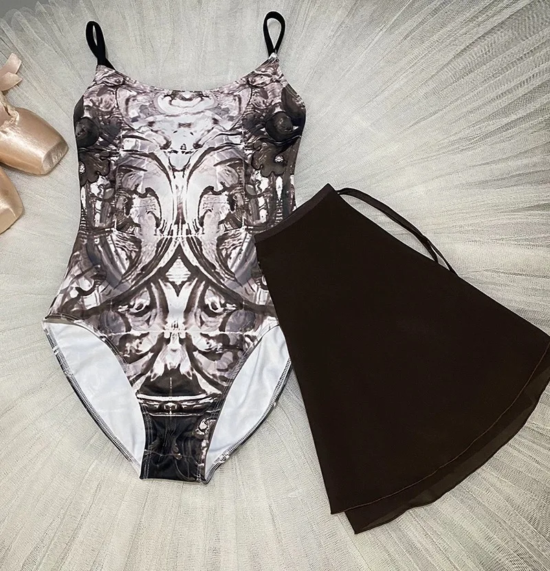 Ballett Tanz Trikot Frauen Weiß Ärmellose Tanzen Overall Erwachsene Eleganz Tägliche Praxis Ballett Tanz Kleidung Yoga Trikot – Detail 9