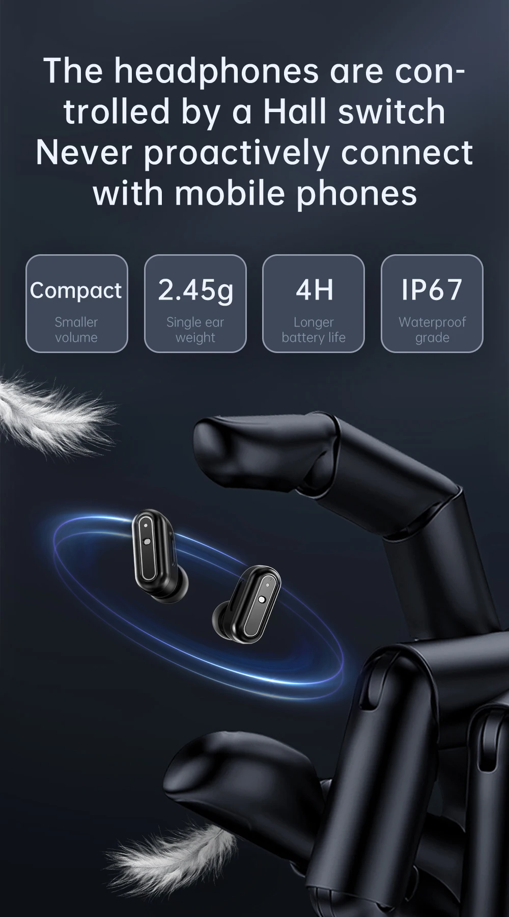 GEJIAN X10 Ʈ ġ, TWS 2-in-1    ̾ ȭ, ǰ  ,  Ʈ ġ