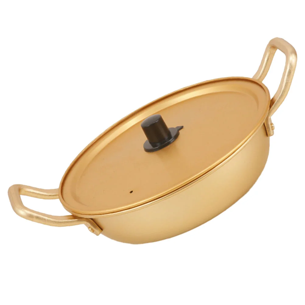 

Ramen Noodle Pot Double Handle Ramen Pot Noodle Cooking Pot Small Pot with Lid