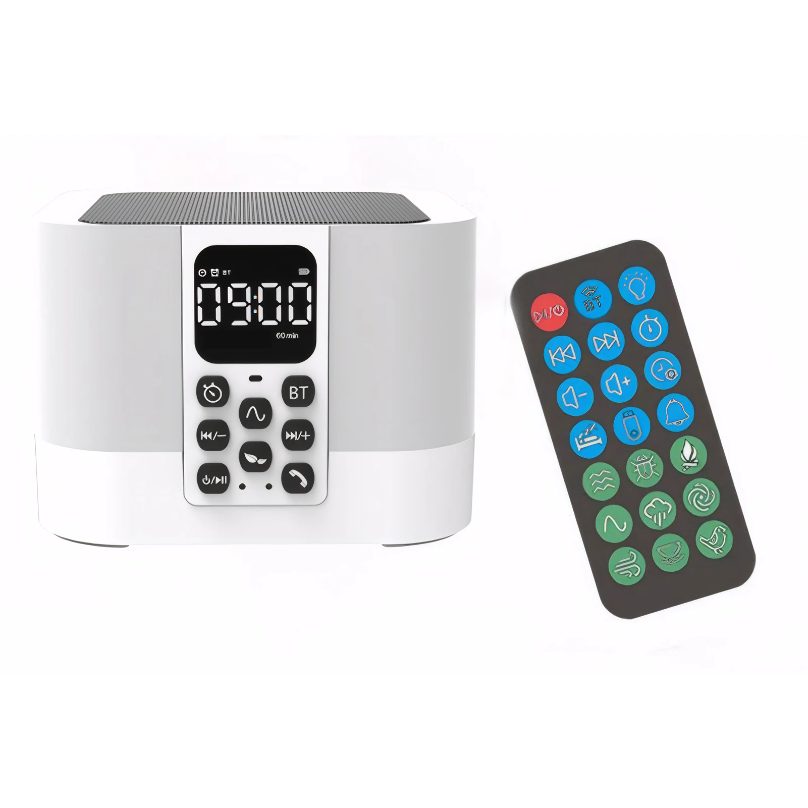 

Белый звуковой аппарат для взрослых для сна с Hi-Fi стерео звуком и ночным светом шум для детей