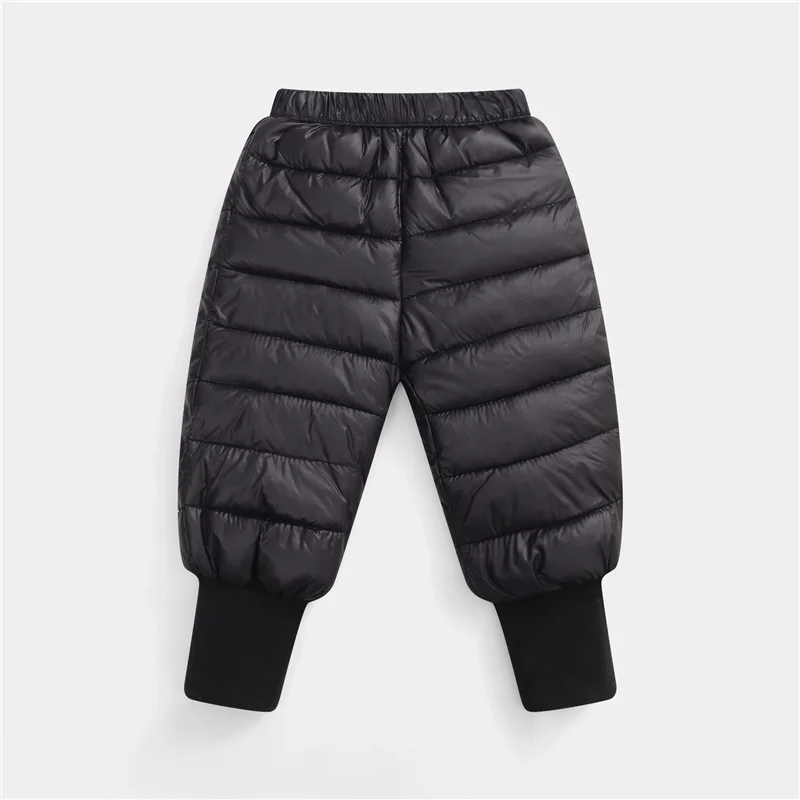 Winter Kids Down Pants Autumn Children Clothing Boys Girls Thick Warm Trousers Baby Windproof Ski Snow Long Pants 1-5 Years