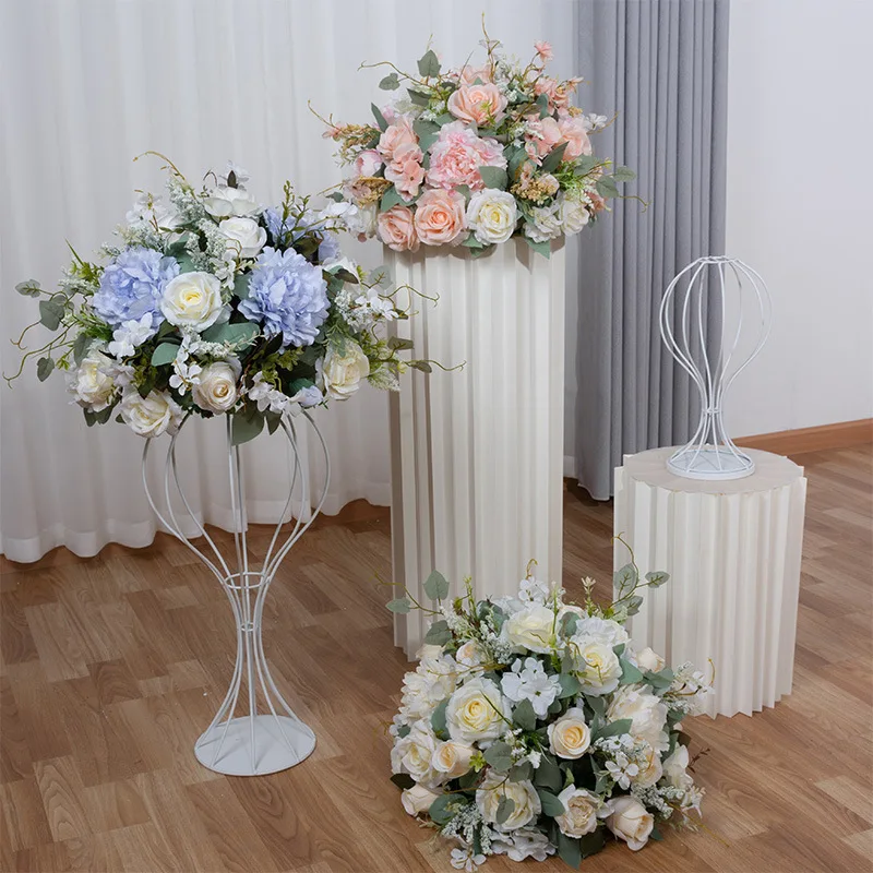 

50CM Silk Rose Hydrangea Peonies Artificial Flower Ball Centerpieces Party Wedding Background Decor Table Floral Ball