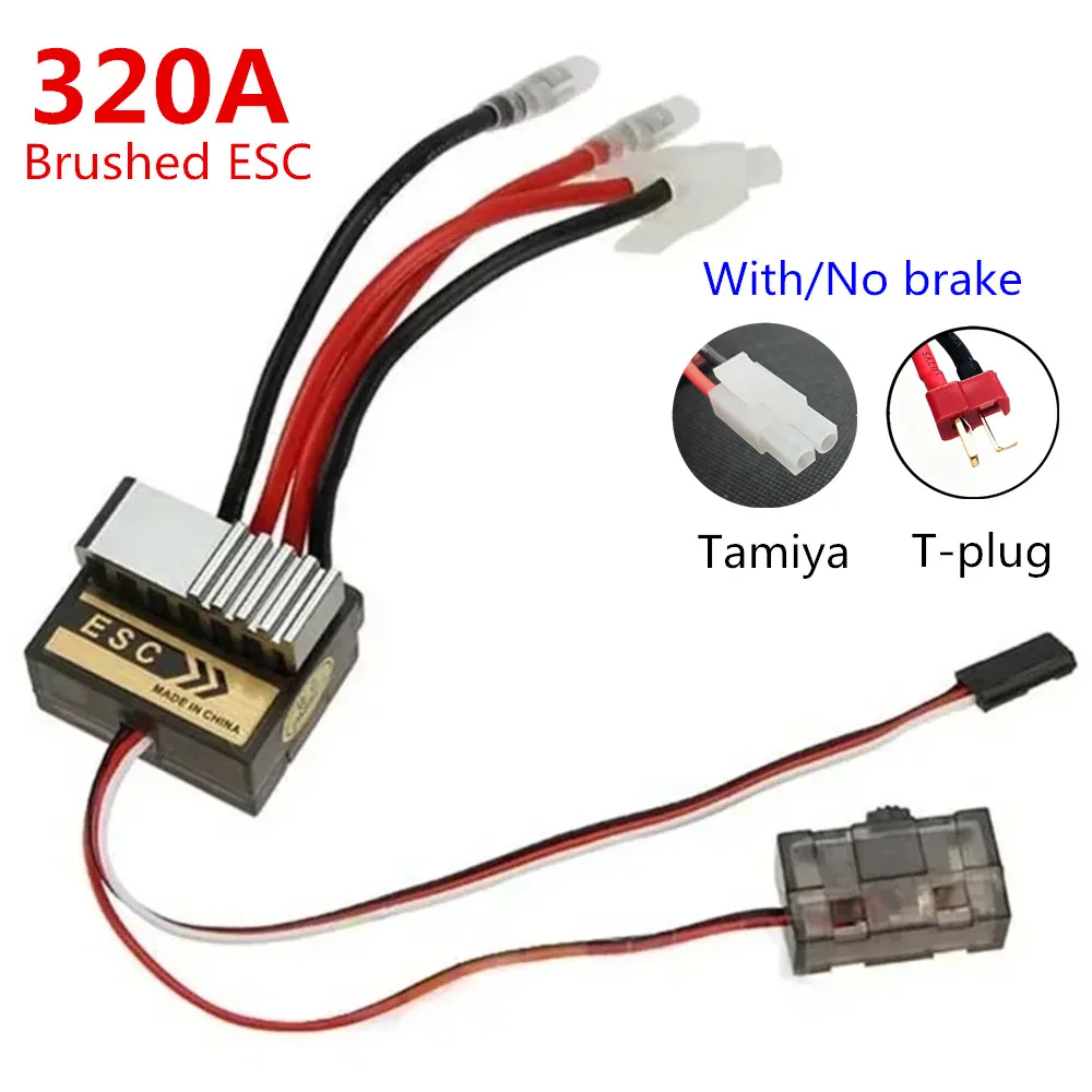 Lanqistore 320A Brushed ESC Electric Speed Controller Bidirectional With Brake For 1 10 Rc Car Boat I.25950868