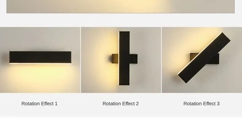 Description Picture 4 of itemLED Wall Lamp Nordic 360° Rotatable Adjustable Wall Lights Creative Bedroom Bedside Reading Lamps Indoor Home Decor Sconces