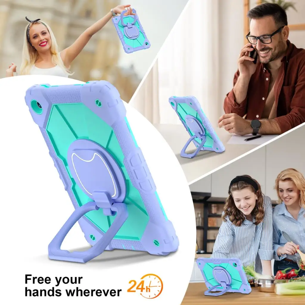 Capa de Armadura para Samsung Galaxy Tab a9 Plus a9 Mais Sm-x110 X210 X216b a8 105 X200 X205 a7 104 T500 T505 T509 Lite T220 T225 - Imagem 4