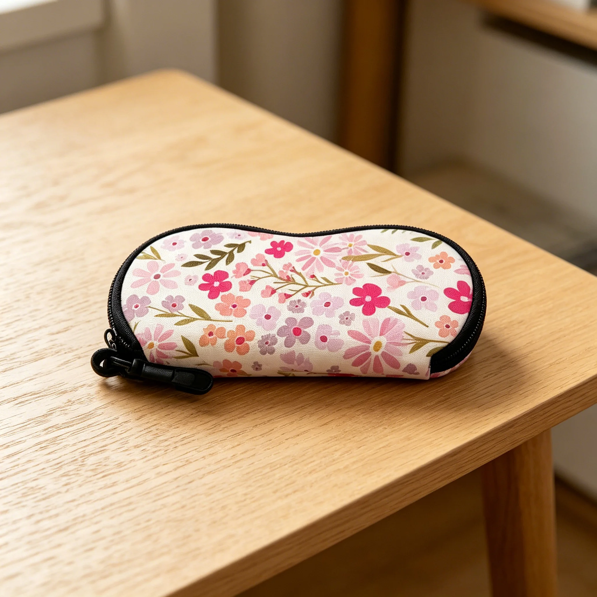 Neoprene Protective Eyewear Case - Elastic Zipper Pouch