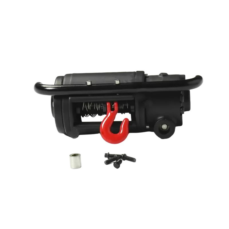 Electric Winch for 1/14 Tamiya RC Truck SCANIA Benz MAN VOLVO Trailer Tractor 1/10 Agricultural Vehicles UM406 Cars DIY Parts 3