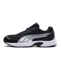 PUMA Axis Retro Mesh Chaussures de course basses respirantes, élégantes, minimalistes et polyvalentes (unisexe, noir et argent) 368465-03 2