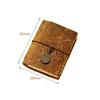 Fromthenon Vintage Crazy Horse Cowhide Hand Made Traveler's Notebook Mini Loose Leaf Notebooks Mini Pockets Journal 6