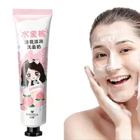 honey peach Facial Cleanser Foam Face Wash Collagen Care Cleansing Oil Moisturizing Skin 30g Shrink Control Pores B4J8 2