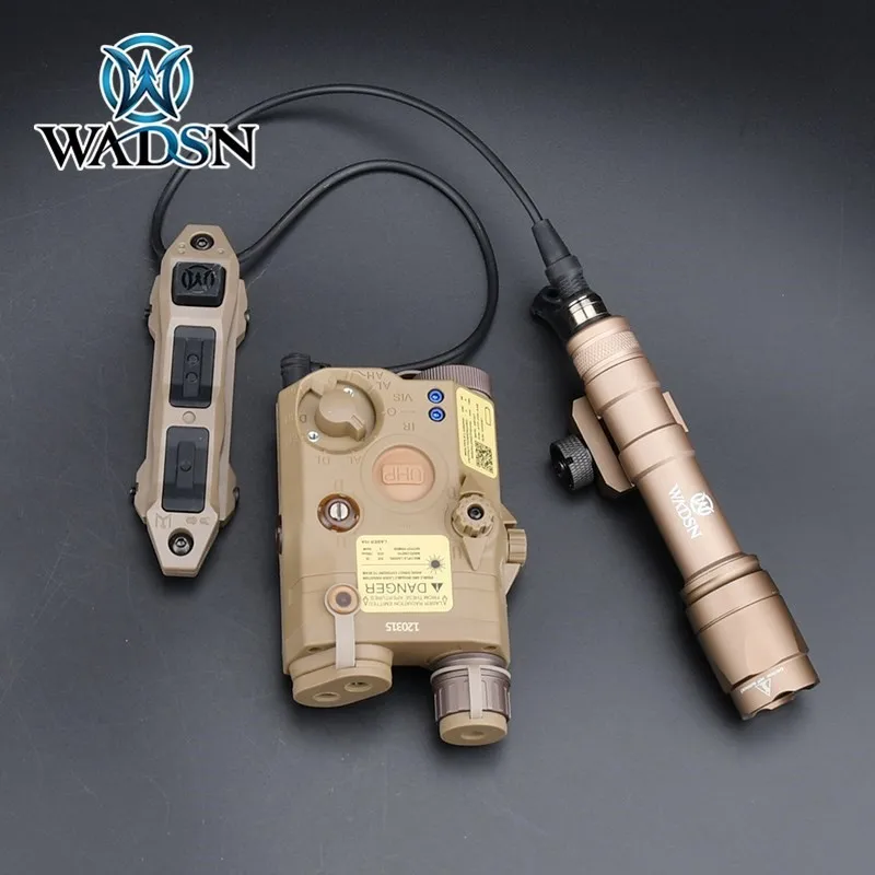 WADSN UHP PEQ15 LA-5C Green Laser+IR Night Vision High Power Red Dot White Light Strobe Airsoft Hunting Rifle Weapon Battery Box laser sight red dot laser sight