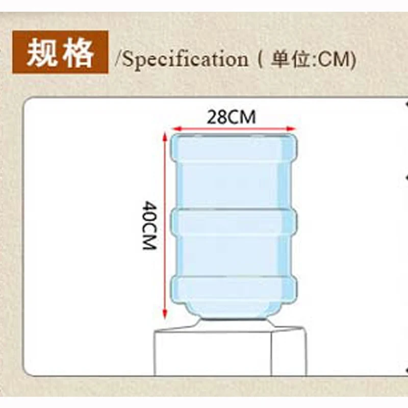 Water Bottle Cover Gallon Case Dispenser Barrel Canister Bucket Dust Protector Coolers Printed Temperature Pressure Beverage