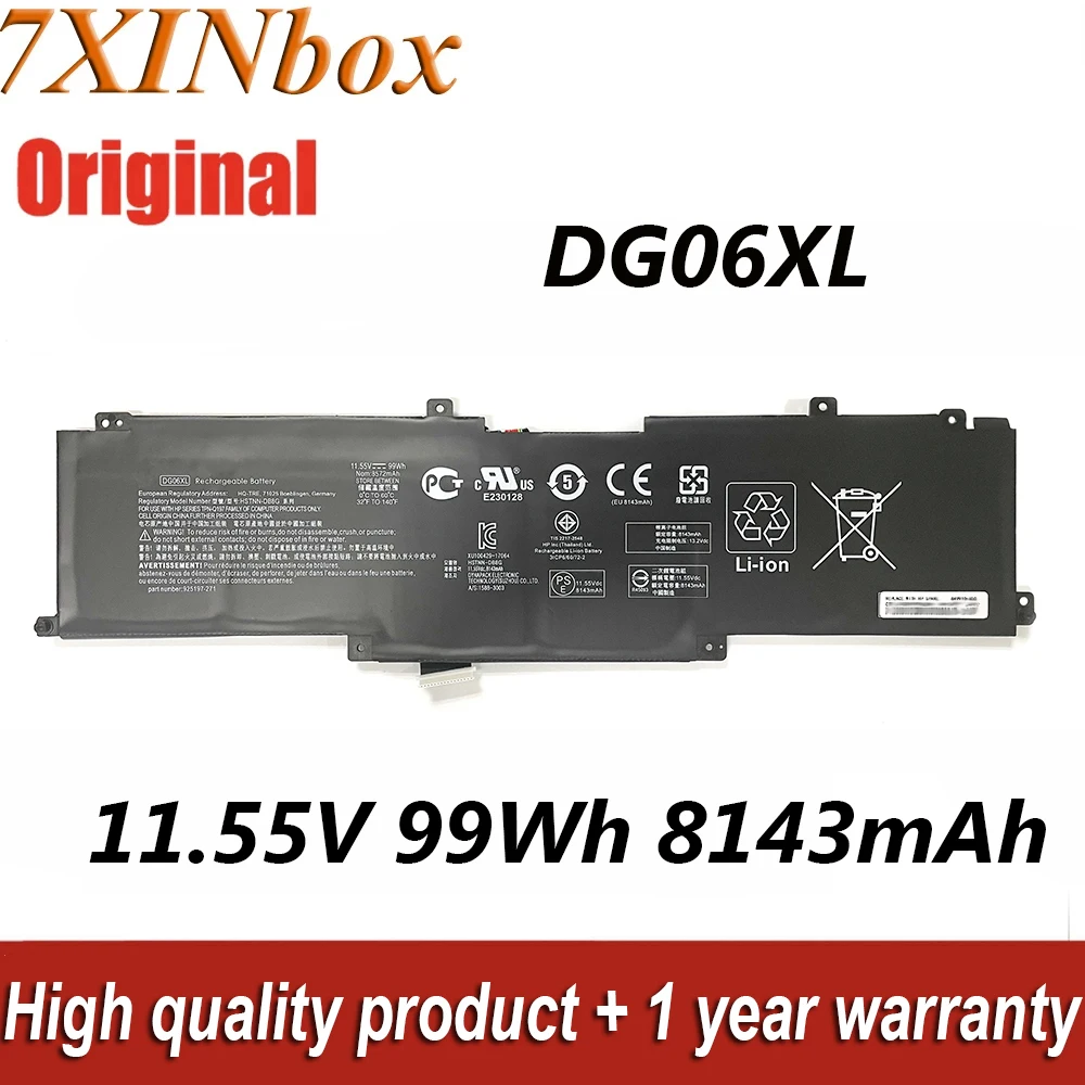 Nuova Batteria Per Laptop Dg06Xl Dgo6Xl 11.55V 99Wh Per Hp Omen X 17-Ap000Na 17-Ap000Np 17-Ap000Nx 17-Ap003Ns 17-Ap010Nd Series