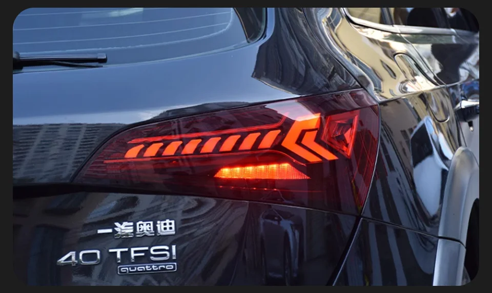 AKD Tail Lamp for Audi Q5 Q5L LED Tail Light 2008-2018 Q5 Q5L Rear Fog Brake Turn Signal Automotive Accessories