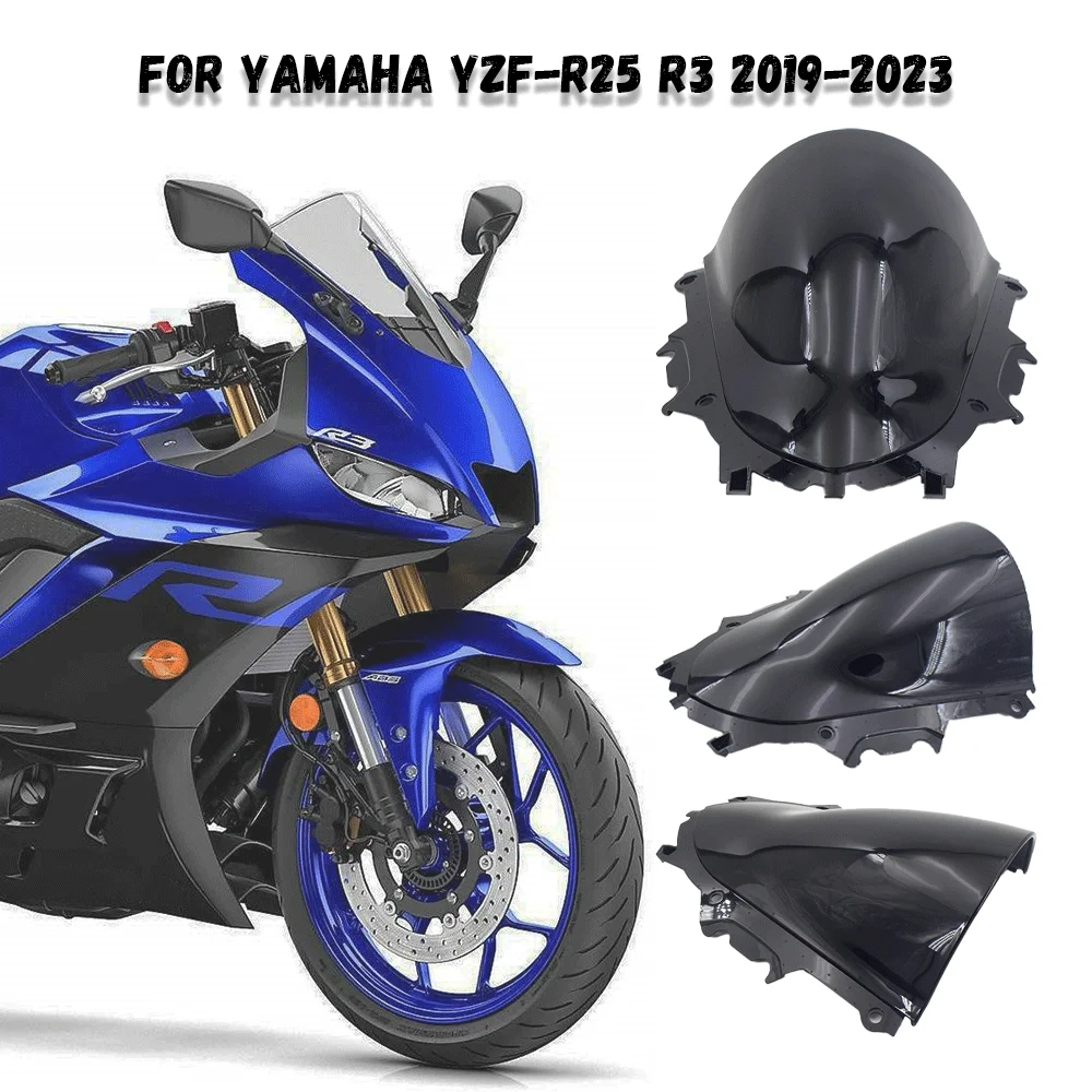 Parabrisas De Moto Para Yamaha YZF R1 2007-2008 ABS Negro