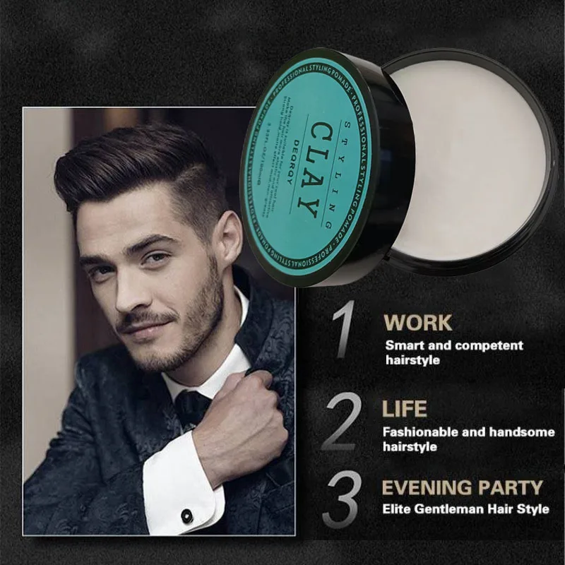 1pc/3pcs Forming Crew Hair Clay Men's Matte Texture to Create a Long lasting Styling and Fragrant Hair Wax