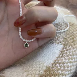 Elegant Heart-Shaped Pendant Necklace with Zircon Stones (14)