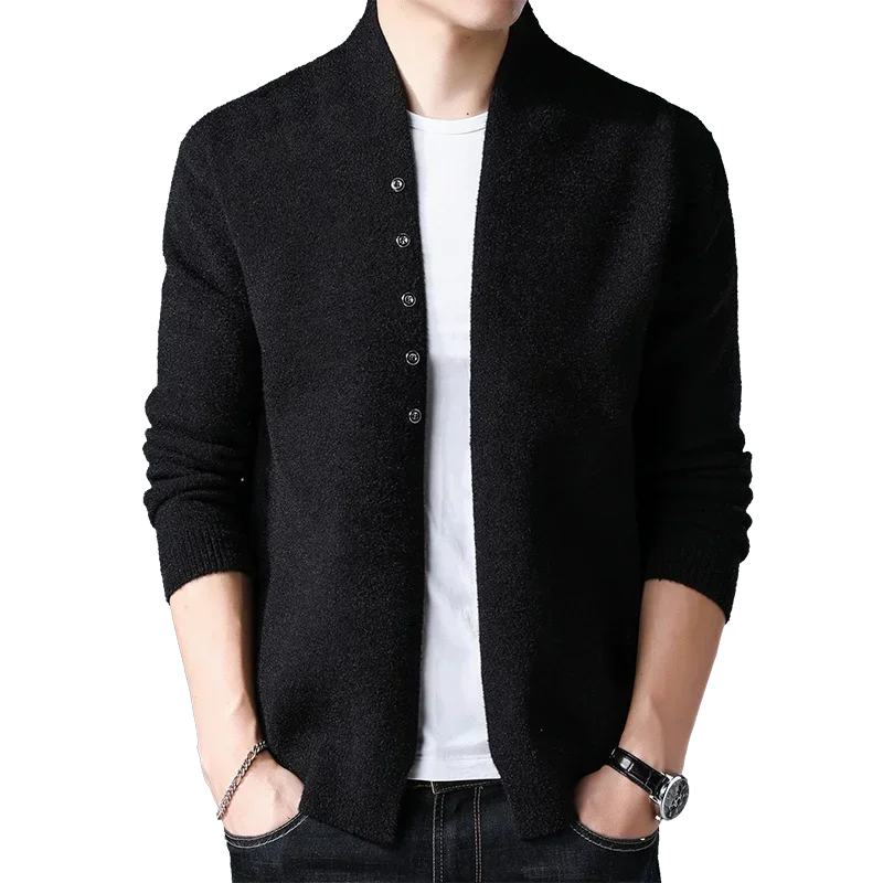 Korean Fashion Knit Cardigan Man New In Coats Casual Sweater for Men Autumnr and Winter Top Harajuku Knitwear High Quality Style