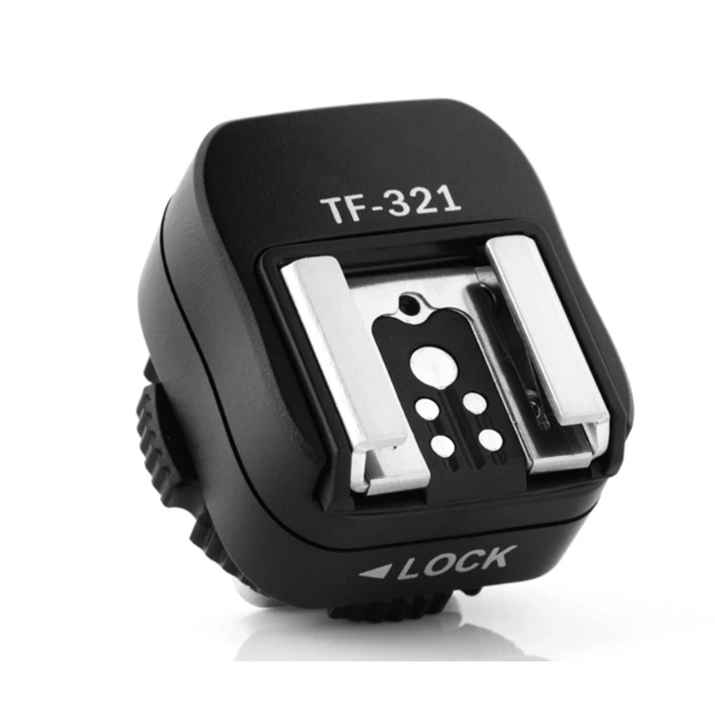 Flashing Hot Shoe TF321 Flashing Hot Shoe Sync Adapter with PC Sync Port Dedicated for DSLR Mount Camera Accessorie