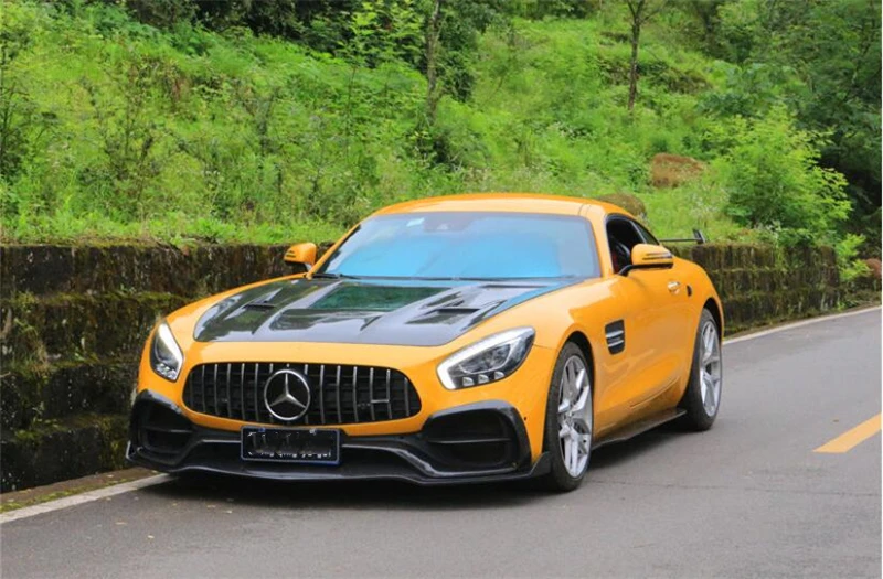 High Quality REAL Carbon Fiber Front Lip Rear Diffuser Bumper Body Side Skirt Kit Spoiler For Mercedes Benz AMG GT GTS GTC GTR 32 - Racext High Quality REAL Carbon Fiber Front Lip Rear Diffuser Bumper Body Side Skirt Kit Spoiler For Mercedes Benz AMG GT GTS GTC GTR - - Racext 31