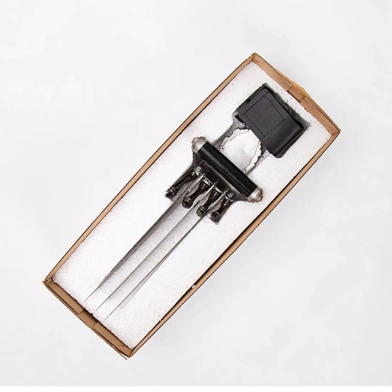 مخالب وولفرين الشهيرة من مارفل بمقياس 1:1، نسخة طبق الأصل معدنية من أفلام إكس-مين للعب الأدوار والعرض، قطعة للجمع