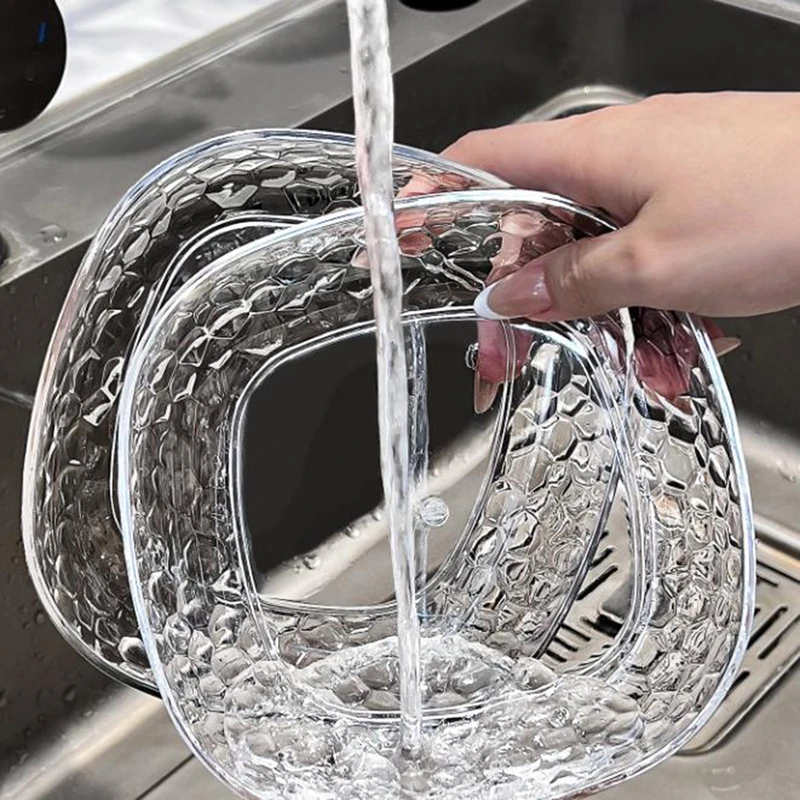 8pcs Easy To Clean Dinner Plate Storage Box Food Grade Acrylic Material Dried Fruit Plate Candy Container Snack Tray
