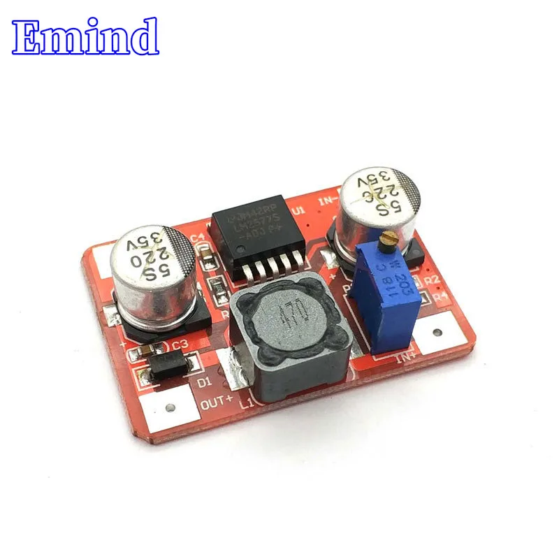 

1/3/5/10/20Pcs LM2577 DC-DC Boost Module Input IN3.5-30V Output OUT4-30V Red Can Boost Drive LED Light String
