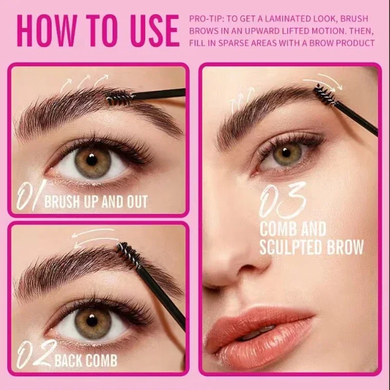 Waterproof Eyebrow Styling Wax Makeup Quick-drying Lasting Brow Pomade Setting Natural Transparent Stereo Wild Eyebrow Gel Soap