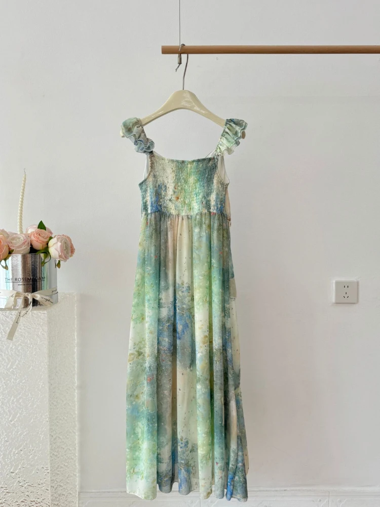 white christmas dresses Positano Dress in Shell Print main image 1
