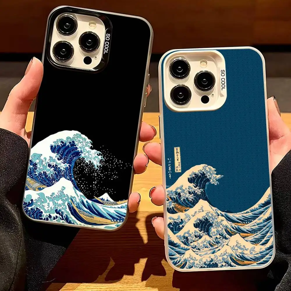 The Great Wave Kanagawa Premium Protective Phone Case with Plating Finish