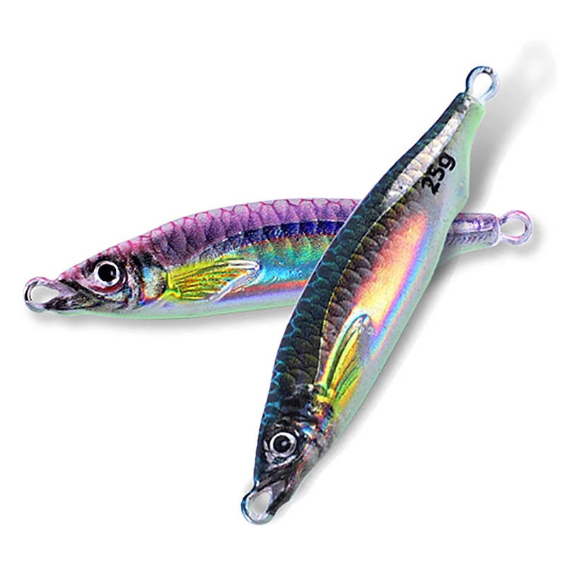 

1 шт., 3D длинная литая искусственная приманка, 10 г, 15 г, 20 г, 25 г