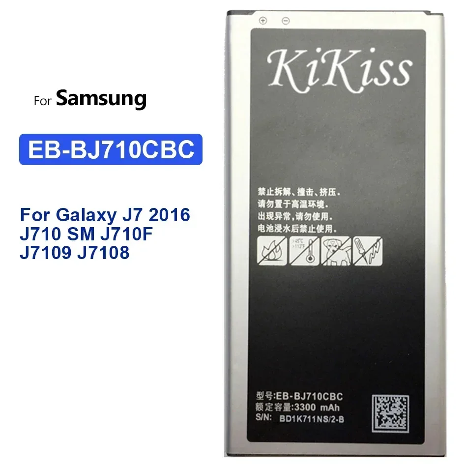 B-Bj710Cbc Eb-Bj710Cbe 3300Mah Batteria Per Samsung Galaxy J7 (Edizione 2016) J710 J710F J7 (2016) Duos No Batterie Bateria + No