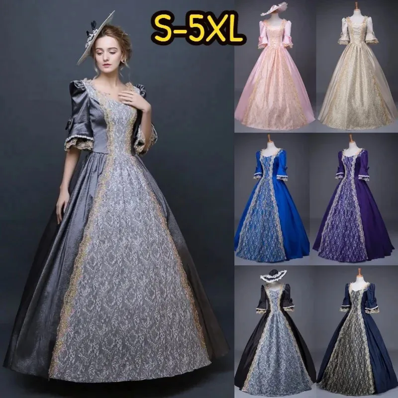 Vestido Rococó Disfraz Histórico Vestido Barroco Para Mujer - Estilo Medieval Gótico Con Detalles Victorianos, Ideal Para Fiestas Y Carnaval Vestido Gótico Victoriano Vestido Rococó Disfraz Histórico Vestido Barroco Para Mujer - Estilo Medieval Gótico Con Detalles Victorianos, Ideal Para Fiestas Y Carnaval Vestido Gótico Victoriano