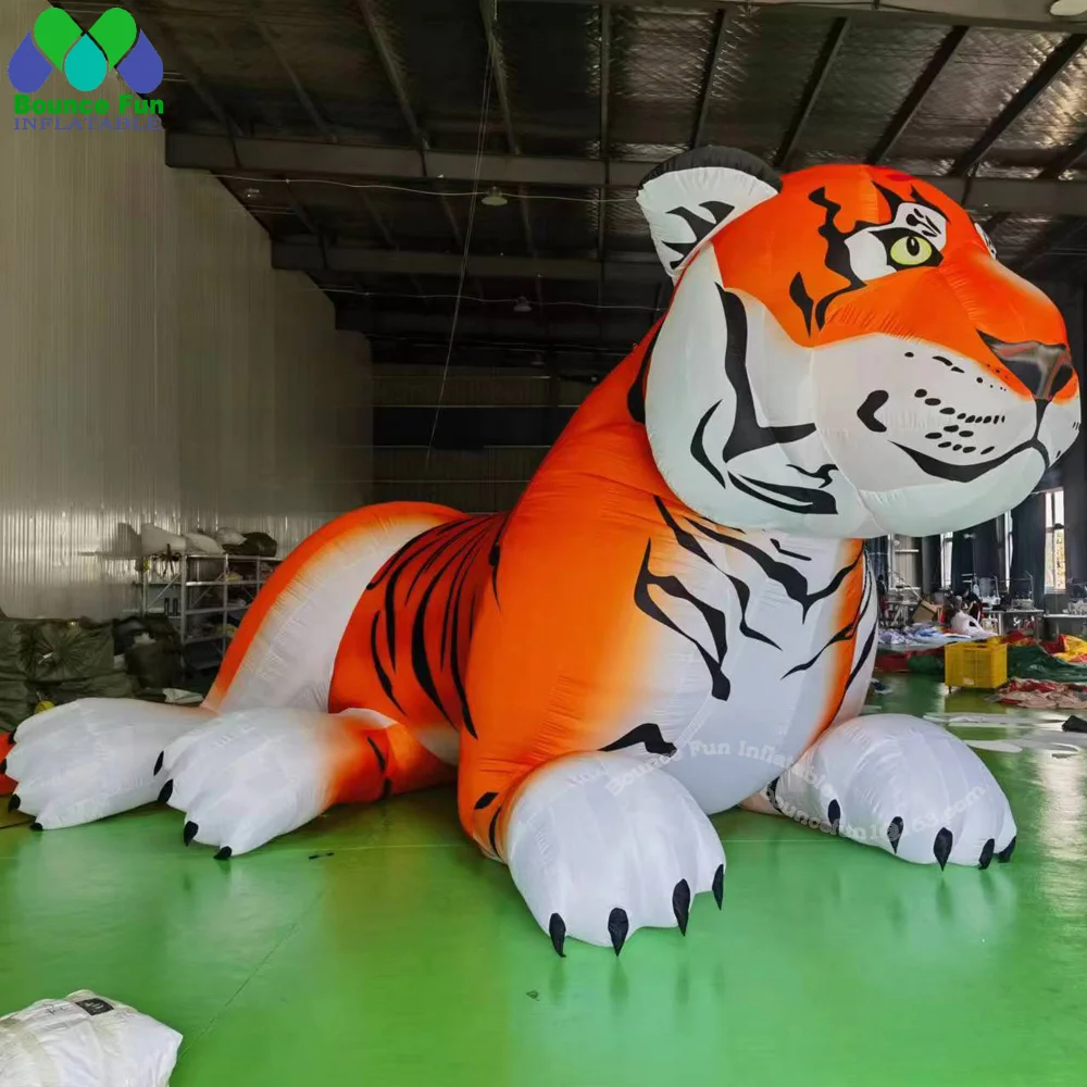 

Popular Lying Giant Inflatable Tiger Customized Inflatable Animal Mascot For Outdoor Advertising And Promotion