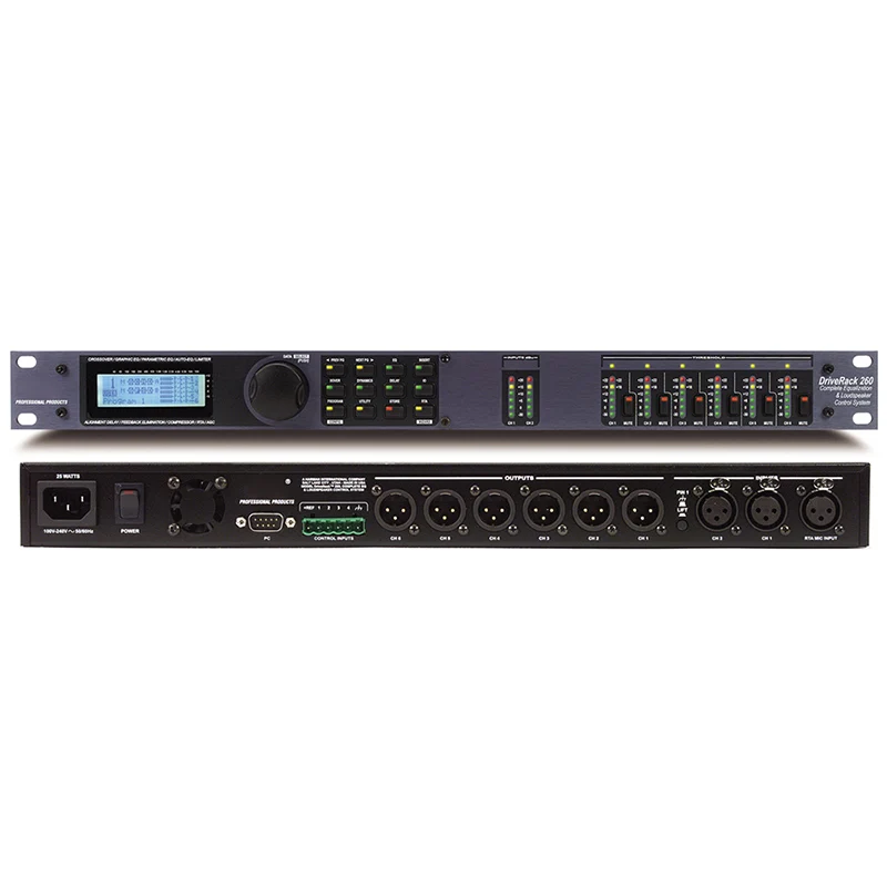 

DXB PA2 260 2 in 6 out Professional Stage Number Audio Processor Effector