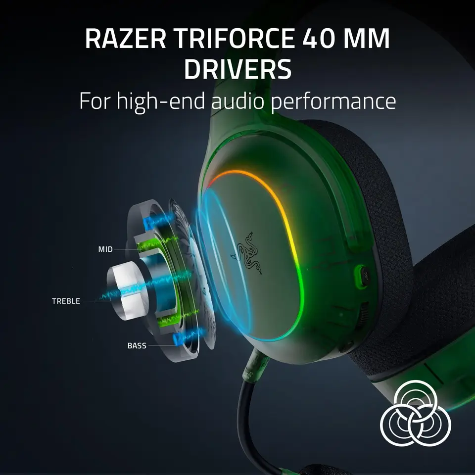 Razer Barracuda X Chroma Wireless Gaming Headset: 2.4GHz Wireless