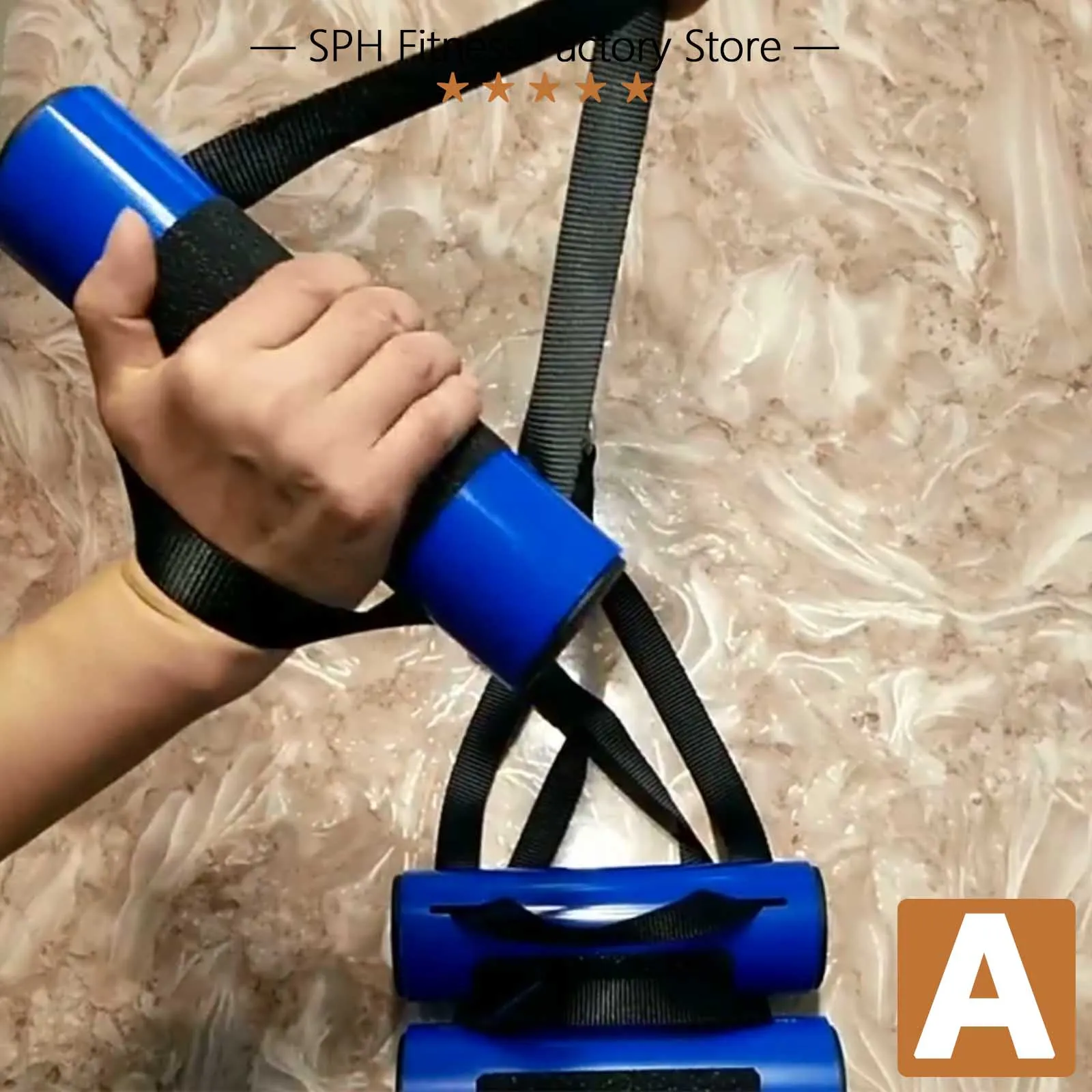 Wrist Exercise Equipment Anti-Slip Wrist Handle Grip Fixed Strap for Arm Strength Training Home Gym Fitness Attachment