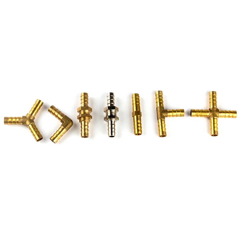 Pipe fitting Brass Barb Pipe Fitting 2 3 4 Way Connector 4mm 5mm 6mm 8mm 10mm 12mm 16mm 19mm Hose Copper Pagoda Water Tube Fittings