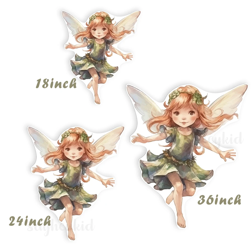 18/24/36inch Fairy Elves KT Board Cutouts Cardboard Fantasy Princess Theme Photo Props DIY Girls Birthday Baby Shower Party Deco