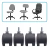 6mm Threaded Stem 40mm Dual Wheel Rotatable Caster Black 3