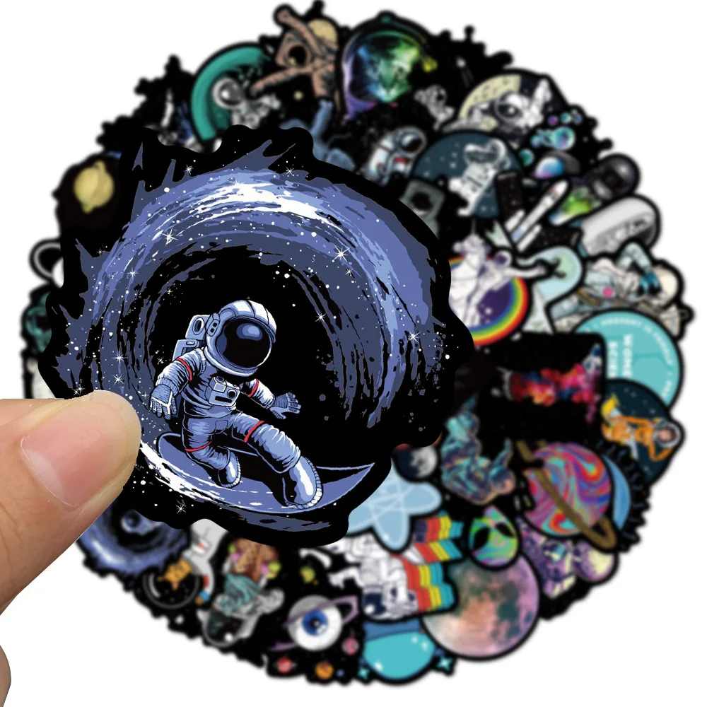 10/30/50Pcs Cartoon Astronaut Waterproof Graffiti Sticker Decorative Luggage Laptop Phone Skateboard Guitar Scrapbook Sticker