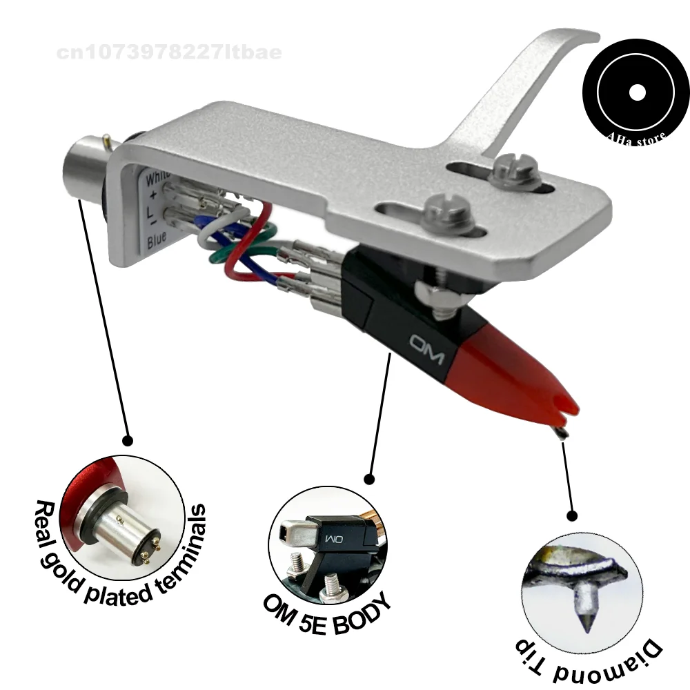 new OM5E body turntable Headshell and Cartridge stylus needle Combo Kit for ortofon LP120-USB and LP1240-USB Turntables