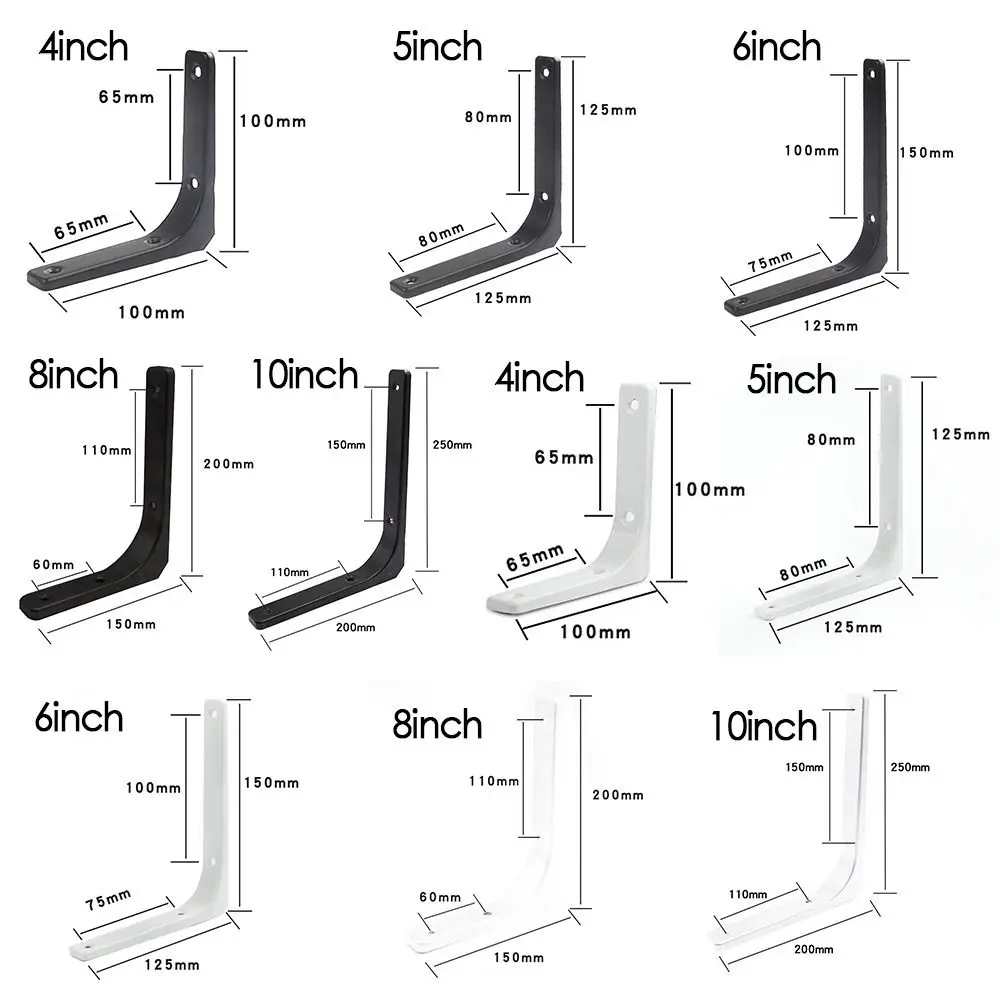Steel Triangle Angle Bracket Heavy Support Adjustable Wall Mounted Bench Table Shelf Support Bracket Furniture Hardware shelf bracket
