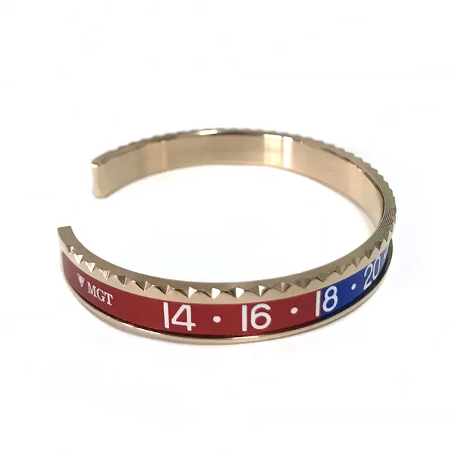 2021 Dial Steel Speedometer Bracelets & Bangles bracciale uomo Stainless Steel Bangles Cuff Bangle Bezel Pulseiras Bijoux rose gold red blue