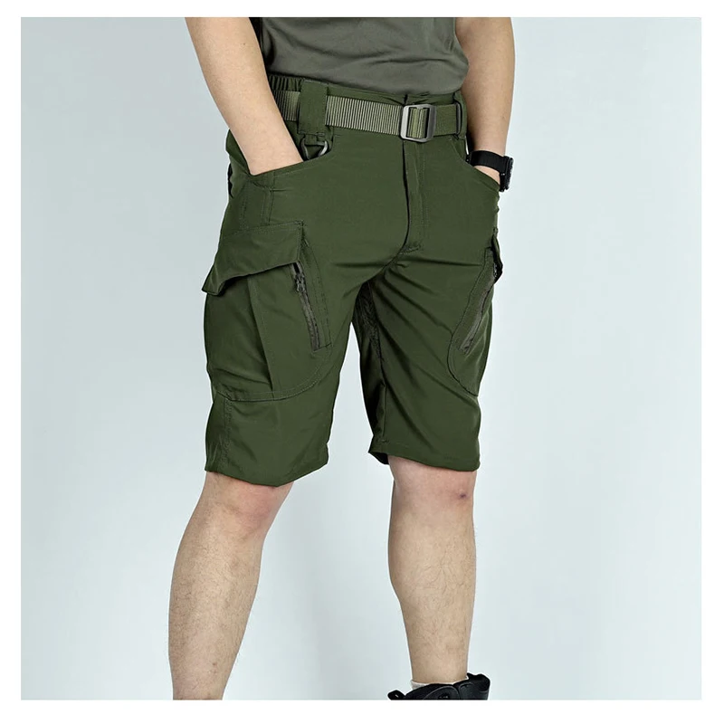 TRVLWEGO Men's Tactical Cargo Shorts Quick Dry Hiking Work Pants with Multi Pockets Leisure Travel Fishing Shorts 6