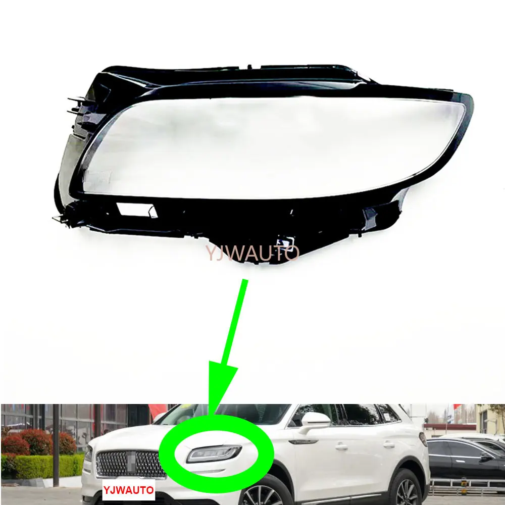 

Headlight Lens For Lincoln Nautilus 2021~2022 Car Headlamp Cover Glass Replacement Front Lampshade Auto Light Shell