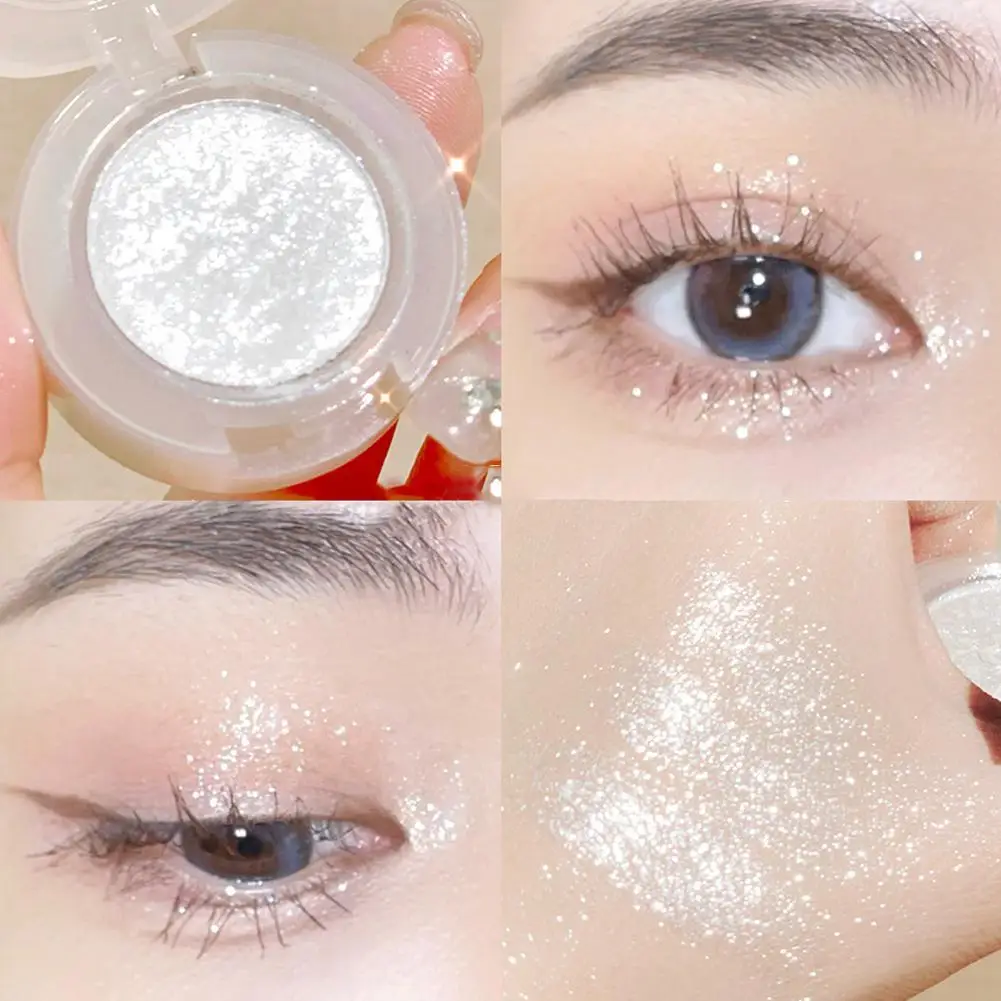

Monochrome Eyeshadow Palette Diamond Glitter Eye Shadow Highlighter Waterproof Lasting Eyes Makeup Pigments Women Cosmetics