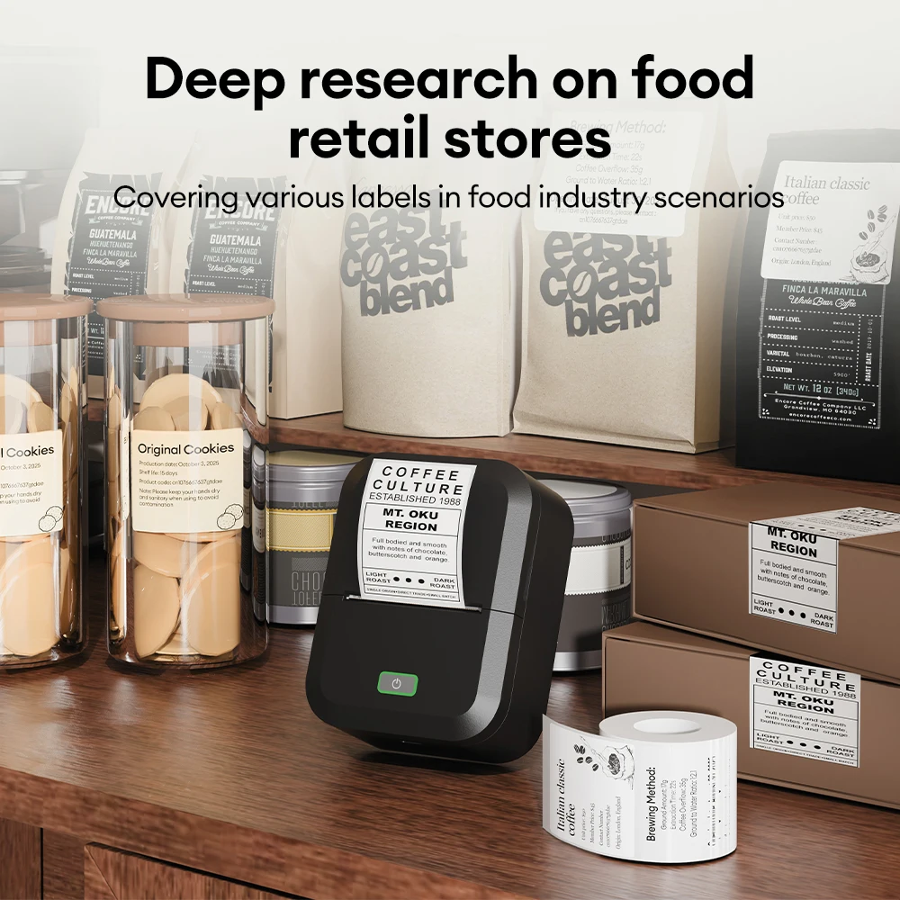 마크라이프 X2 휴대용 열전사 프린터 미니 포켓 프린터 모바일 무선 접착 스티커 라벨링 기계 B1 B21과 유사