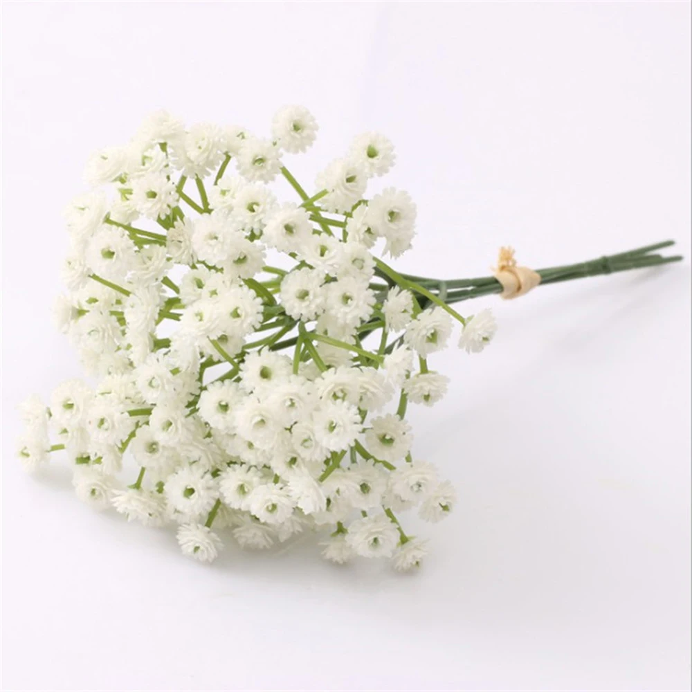 

Artificial Flowers Fake Gypsophila Silk Flowers Bouquet Arrangement Table Ornament Home Decor Wedding Party Decoration